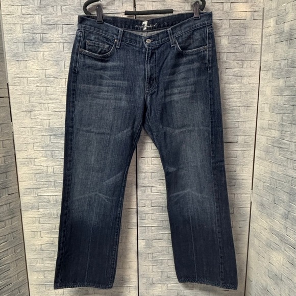 7 For All Mankind Other - Vintage 7 For All Mankind‎ "A" Pocket Mens 36 Dark Wash Bootcut  Made USA